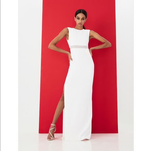 Alice and Olivia Whitley Dress in White size 8 - Picture 6 of 12